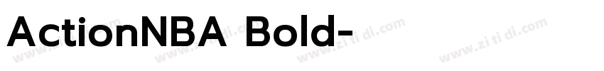 ActionNBA Bold字体转换